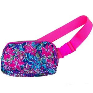 Pink Floral Belt Bag